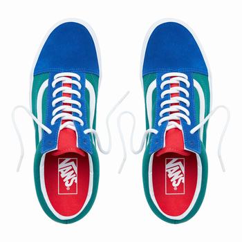 Damske Tenisky Vans Yacht Club Old Skool Modre/Zelene/Žlté VA36KVCLQ